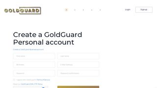 
                            3. Sign Up - Gold Guard