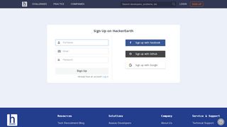
                            1. Sign Up | HackerEarth