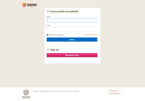 
                            3. Sign up - Homestay Manager: Login