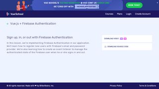 
                            11. Sign up, in, or out with Firebase Authentication - A Vue.js Lesson...