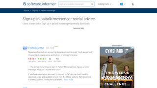 
                            10. Sign Up In Paltalk Messenger - free download suggestions  ...