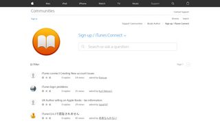 
                            13. Sign-up / iTunes Connect - Apple Community