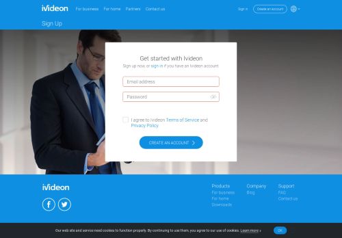 
                            3. Sign Up | Ivideon
