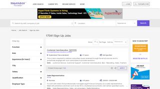 
                            4. Sign Up Jobs - Monster India
