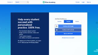 
                            3. Sign Up | Khan Academy