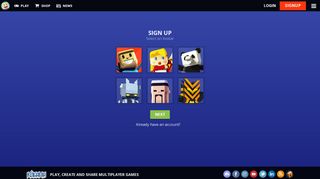 
                            10. Sign up - KoGaMa - Play, Create And Share Multiplayer Games