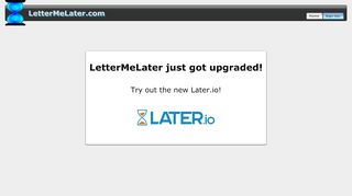 
                            8. Sign Up! - LetterMeLater.com