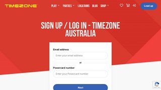 
                            9. Sign up / Log in - Timezone Australia