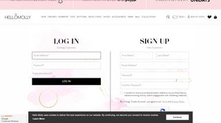 
                            11. Sign Up / Login - Hello Molly