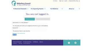 
                            10. Sign up / Login - Midwifery Council