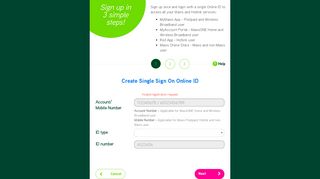 
                            9. Sign up - Maxis