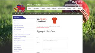 
                            9. Sign up - MCA :: Mumbai Cricket Association