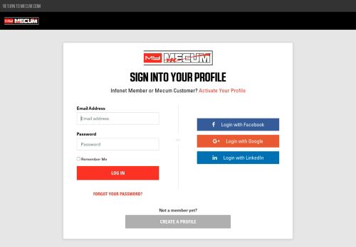 
                            2. Sign Up | Mecum InfoNet - Mecum Auctions
