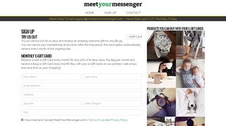 
                            3. Sign up - MeetYourMessenger - Your access to Worldwide Coupons!