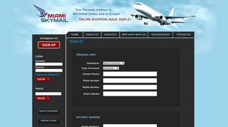 
                            10. Sign up | Miami SkyMail