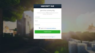 
                            13. Sign Up | Minecraft Hub
