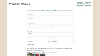 
                            1. SIGN UP | MOOC on MOOCs