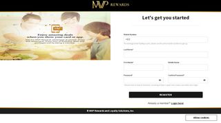 
                            1. Sign Up - MVP Rewards