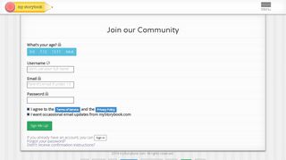
                            2. Sign up - My Storybook