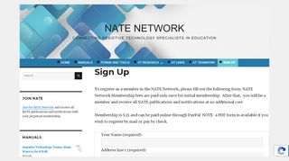 
                            13. Sign Up – N.A.T.E. Network