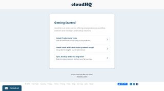 
                            8. Sign up now - cloudHQ