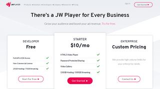 
                            1. Sign Up Now - JW Developer - JW Player