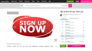 
                            12. Sign up Now red sign. Vector icon - Dreamstime.com