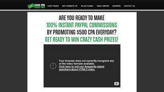 
                            13. Sign Up Now To The $500 CPA EVERY DAY JV List