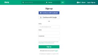 
                            9. Sign up - OfferUp
