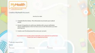 
                            11. Sign Up Online - MyHealth - Essentia Health