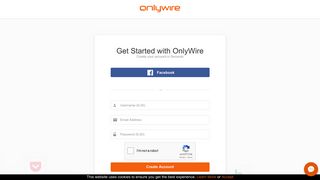 
                            2. Sign Up - OnlyWire