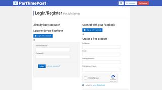 
                            10. Sign Up or Login to Apply Jobs - PartTimePost