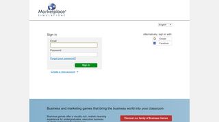 
                            7. Sign-up or Login to Marketplace® Business Simulations