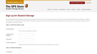 
                            5. Sign Up Page - Boston Student Storage & Shipping by The UPS Store