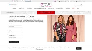 
                            2. Sign Up Page - Yours Clothing