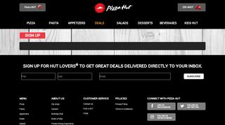 
                            11. Sign Up - Pizza Hut Trinidad and Tobago