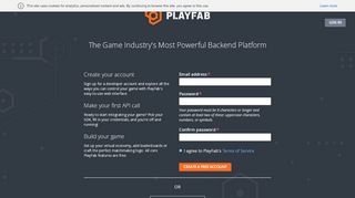 
                            4. Sign Up · PlayFab