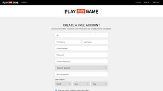 
                            1. Sign up - PlayThisGame