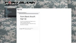 
                            3. Sign Up - Point Blank Airsoft - Google Sites