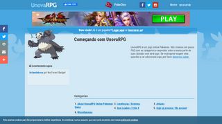 
                            3. Sign up process / My account - Getting Started - UnovaRPG Pokemon ...