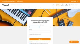
                            2. Sign Up | Reverb