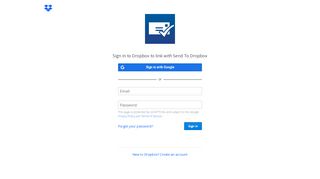 
                            6. Sign Up - Send to Dropbox