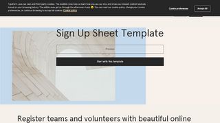 
                            11. Sign Up Sheet Template - Typeform