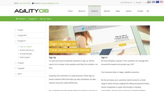 
                            6. Sign Up / Sign In - Agility CIS