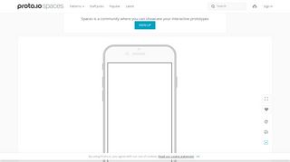 
                            4. Sign up - Sign in interactive prototype on Proto.io Spaces by ...