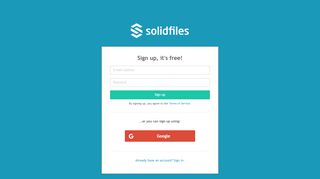 
                            1. Sign up | Solidfiles