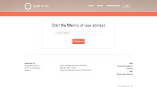 
                            4. Sign up - SpamDrain - spam filter for all your devices