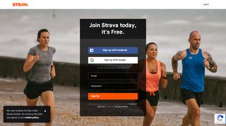 
                            3. Sign up - Strava