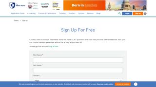 
                            11. Sign up - The Medic Portal