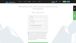 
                            7. Sign up to cryptonote mining pool - MinerGate